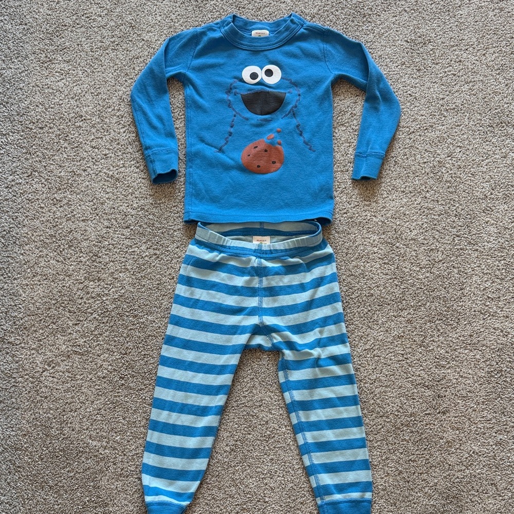 Hanna Andersson Cookie Monster Pajama Set
